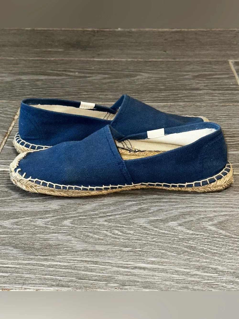 Soludos Navy Canvas Slip-On Espadrilles